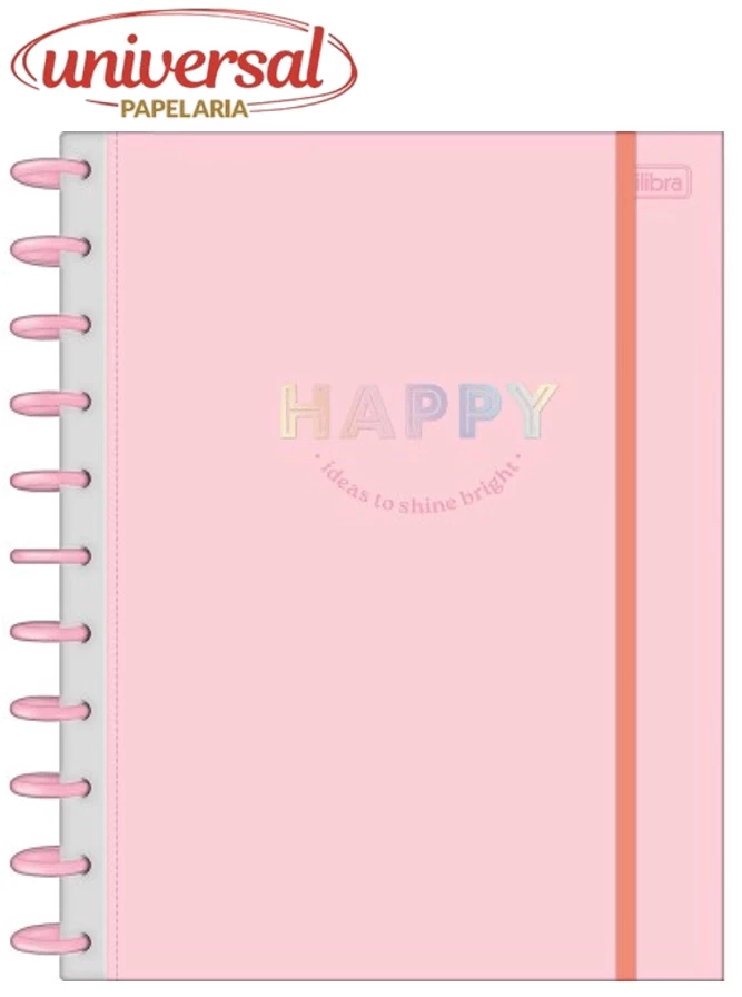 Caderno Inteligente Tilidisco 10 Matérias 160 Folhas Happy Tilibra 1 UN