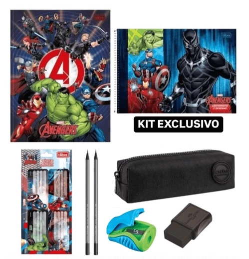 Kit Escolar Vingadores