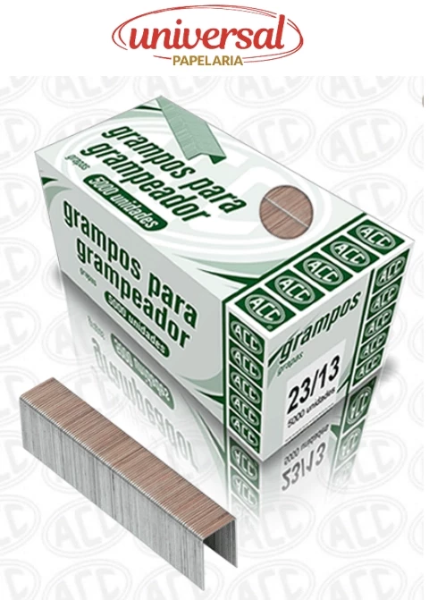 Grampo 23/13 Galvanizado 1000  Unidades ACC