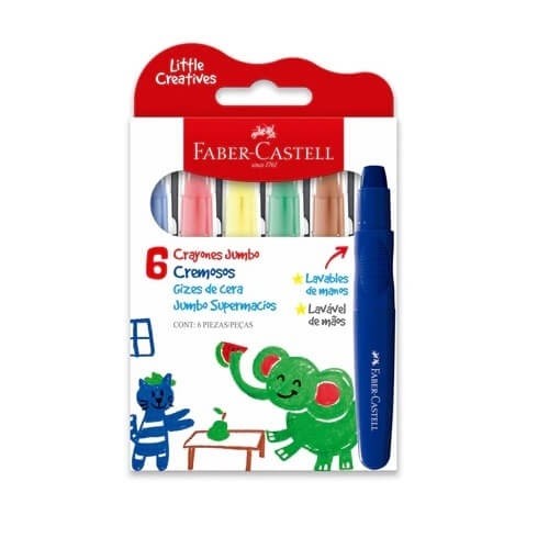 Giz de Cera Retrátil Jumbo Faber-Castell