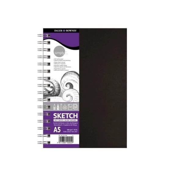 Caderno Espiral Sketchbook Simply Daler  A5