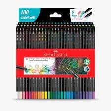 Lápis de Cor - Faber-Castell - EcoLápis Supersoft - 100 Cores