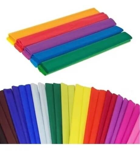 Papel Crepom Comum 48cm X 2metros 1 UN