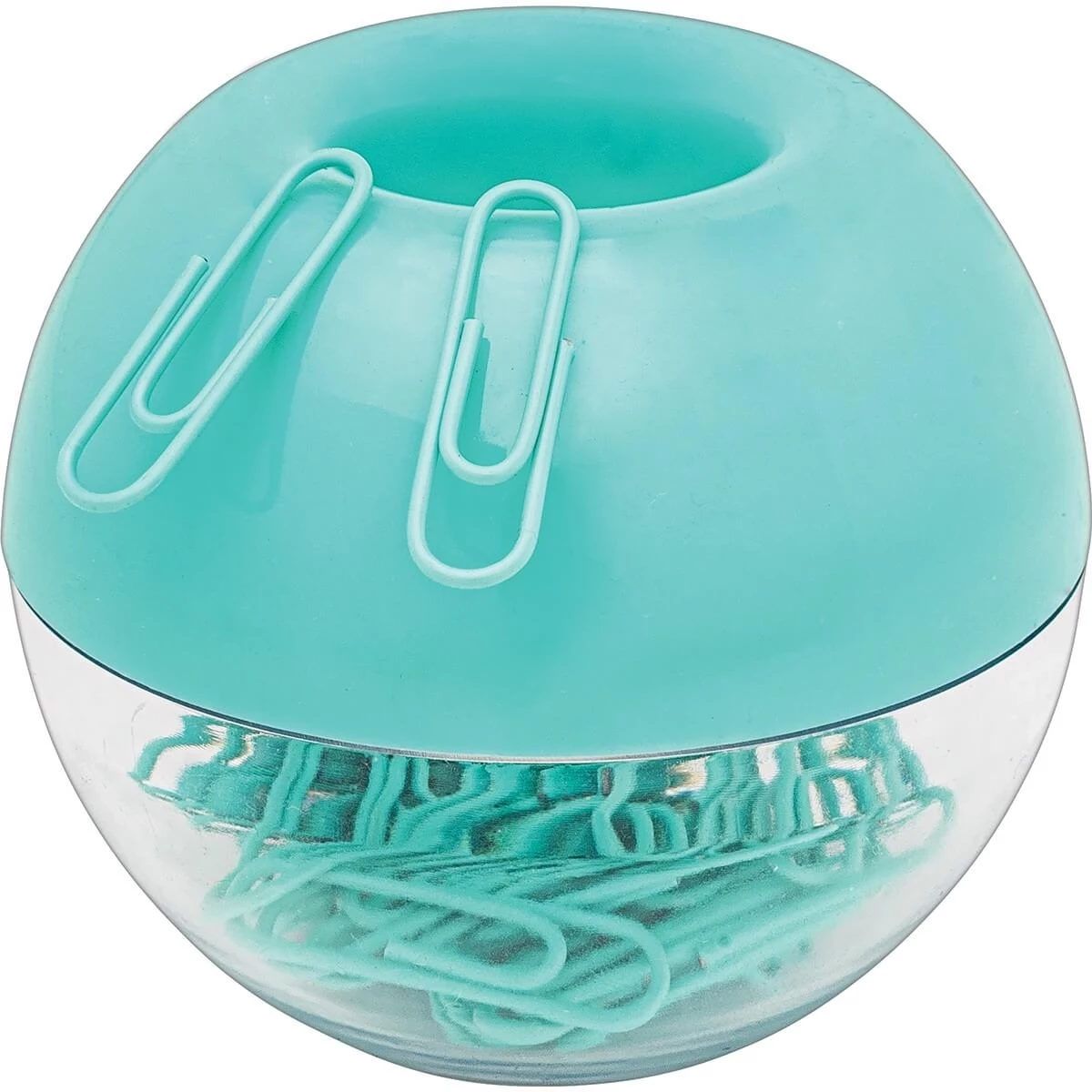 Porta Clips Magnético Aqua com 50 Unidades de Clips 28mm Tilibra