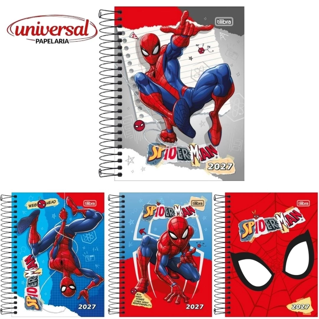Agenda Espiral Diária Spider-Man Tilibra 1 UN