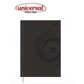 Agenda Executiva Costurada Diária 14,5 x 20,5 cm Prátika Preta 2026 Tilibra