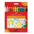 Ecogiz De Cera 12 Cores +1 Apontador Faber-Castell