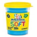 Massa de Modelar Soft 500g Azul