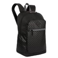 Mochila Sestini Magic Nailon Xadrez Preto 1 UN