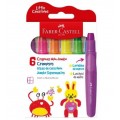 Giz de Cera Retrátil Jumbo Neon Faber-Castell