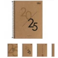 Planner Espiral Kraftwork 17,7 x 24 cm 2025 Tilibra 1 UN