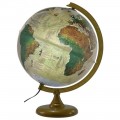 Globo Terrestre Histórico Com Luz Ouro Velho 30cm Libreria 1 UN