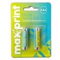 Pilha Alcalina AAA 2 Unidades Maxprint
