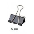 Prendedor de Papel Clip Binder 32MM Preto 1 UN