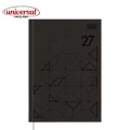 Agenda Executiva Costurada Diária 14,5 x 20,5 cm Prátika Preta 2027 Tilibra